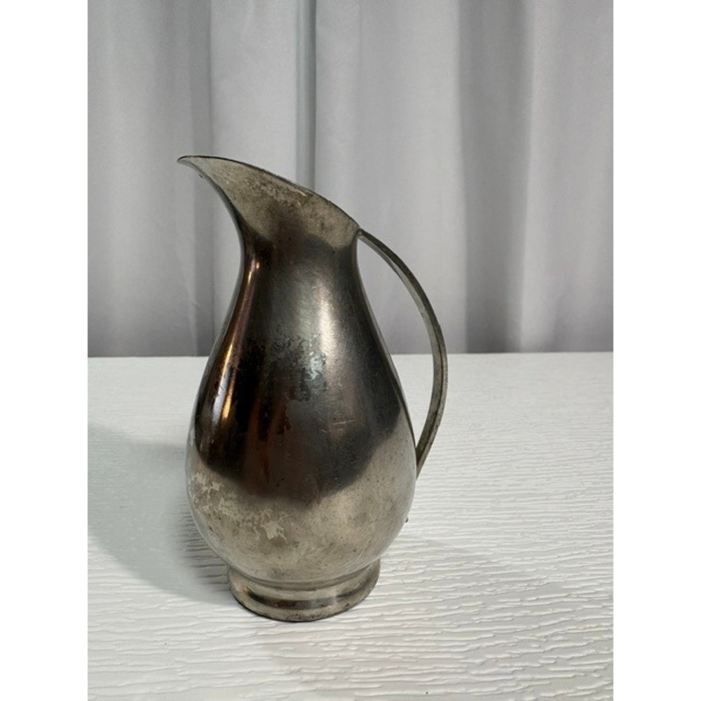 Vintage Royal Holland Pewter K.M.D. Tiel Pitcher Daalderop Holland 6.5" S0046 - Picture 3 of 8